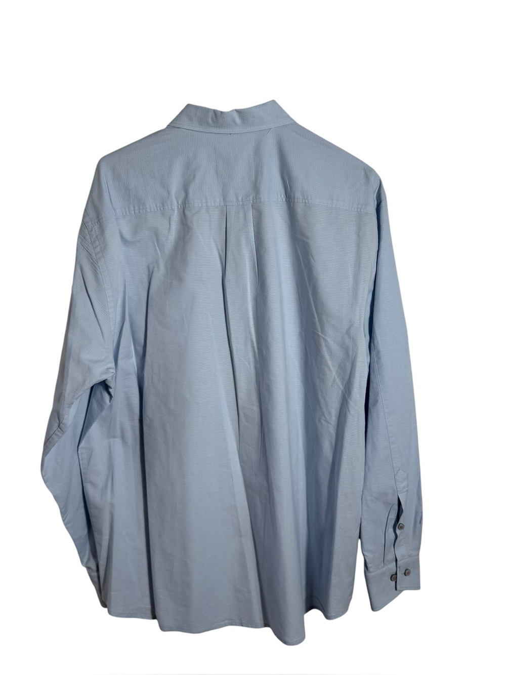Tommy Bahama Blue Textured Button Down Shirt LG Cotton Casual - Picture 2 of 9